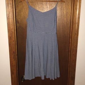 2/$10 Blue & Black Plaid Dress